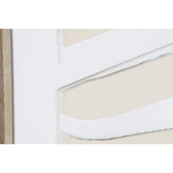 Maleri Home ESPRIT Hvid Beige Abstrakt Skandinavisk 83 x 4,5 x 83 cm (2 enheder)