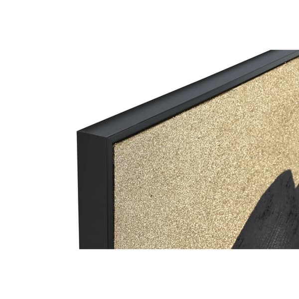 Maleri Home ESPRIT Sort Gylden Hat 103 x 4,5 x 143 cm (2 enheder)