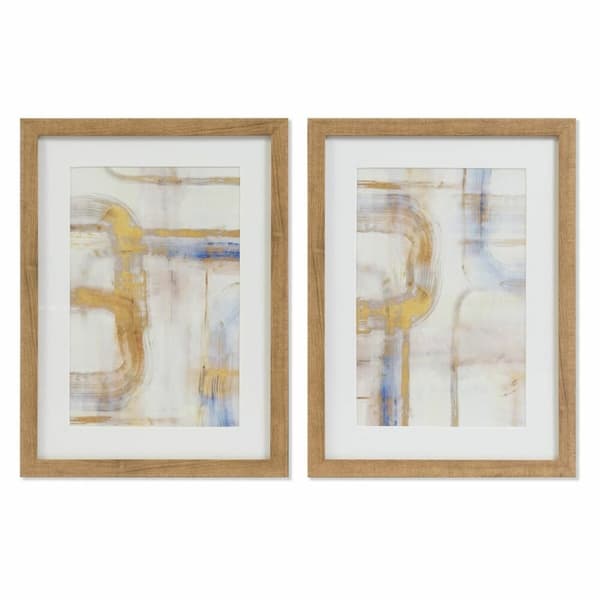 Maalaus DKD Home Decor Abstrakti (30 x 3 x 40 cm) (2 osaa)