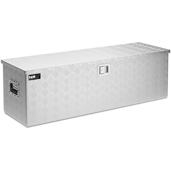 Låsbar transportverktygslåda i aluminium 150 l 124 x 38,5 x 38,5 cm