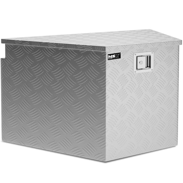 Låsbar transportværktøjskasse i aluminium 150 l 81,5 x 47,5 x 46 cm