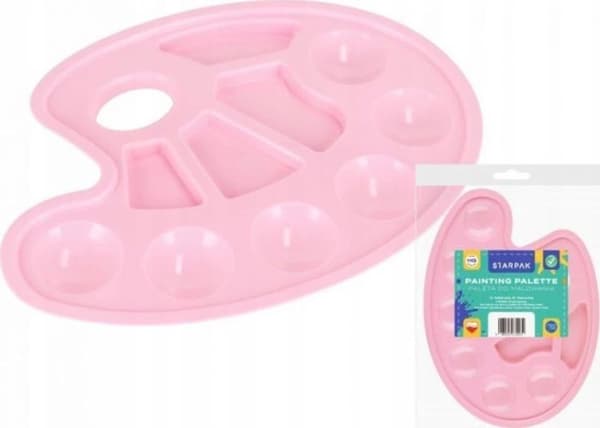 Palett med färg Starpak - STK PAL6 - OVAL PASTELLFÄRG PALLETT STORLEK STK PBH 1/20