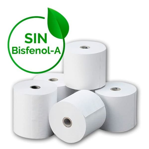 Paket med 10 rullar av termisk palett utan bisfenol A 57x55mm