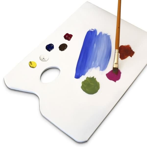 Palett med engångsmålning - iGadgitz Home - U7092 - 50 blad - 22,9x30,5 cm - Vit