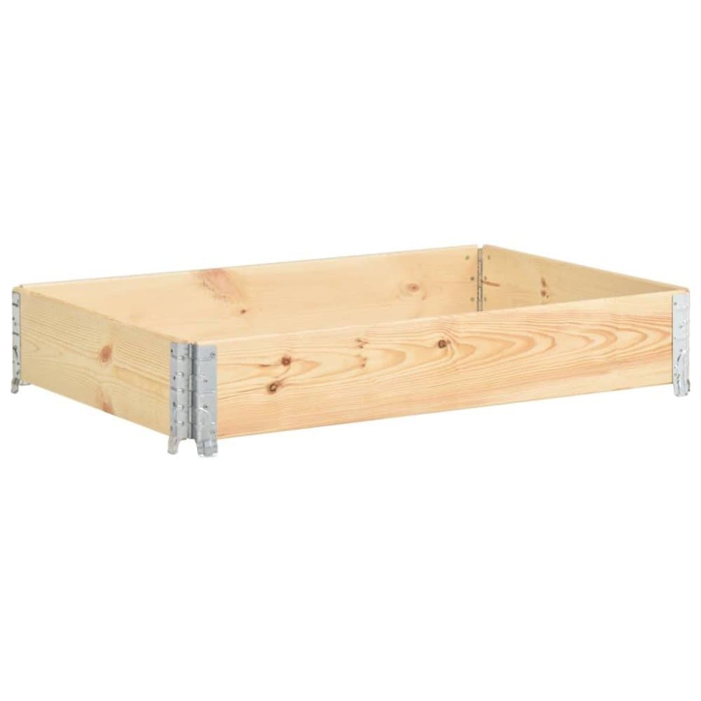vidaXL Pallkrage 80x120 cm massiv furu