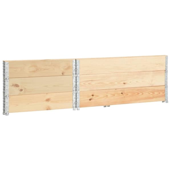 vidaXL Pallkrage 3 st 100x150 cm massiv furu