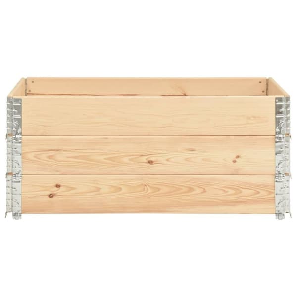 vidaXL Pallkrage 3 st 100x150 cm massiv furu