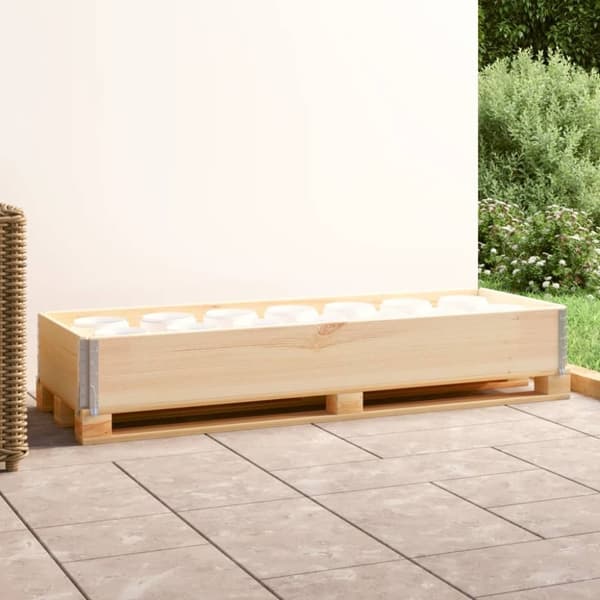 vidaXL Pallekarm 50x150 cm heltre furu