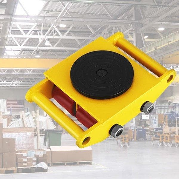 2st 13200lbs belastning 360° roterbar stål mekanisk palltruck,inbyggd dragstång