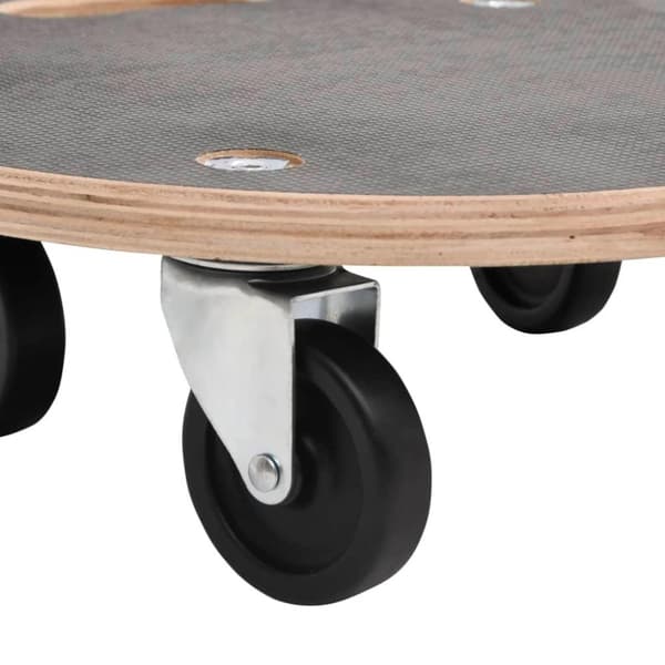 vidaXL Kuljetusalustat 2 kpl pyöreä Ø38x11,5 cm 250 kg