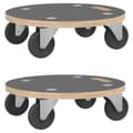 Pikkukuva 1 / 10: vidaXL Kuljetusalustat 2 kpl pyöreä Ø38x11,5 cm 250 kg