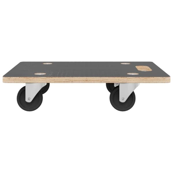 vidaXL Transporttraller 2 stk rektangulær 60x40x11,5 cm 250 kg