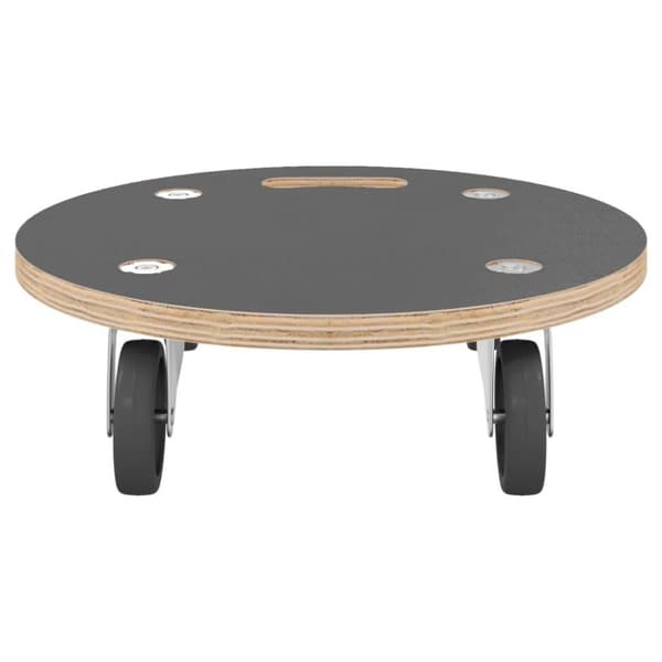 vidaXL Transporttraller 2 stk rund Ø38x11,5 cm 250 kg