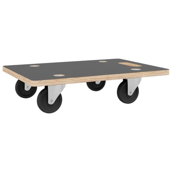 vidaXL Transporttraller 2 stk rektangulær 80x55x11,5 cm 250 kg