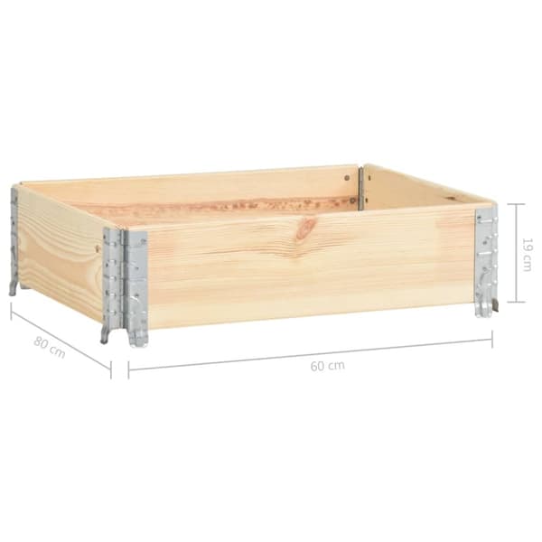 palleramme 60x80 cm massivt fyrretræ