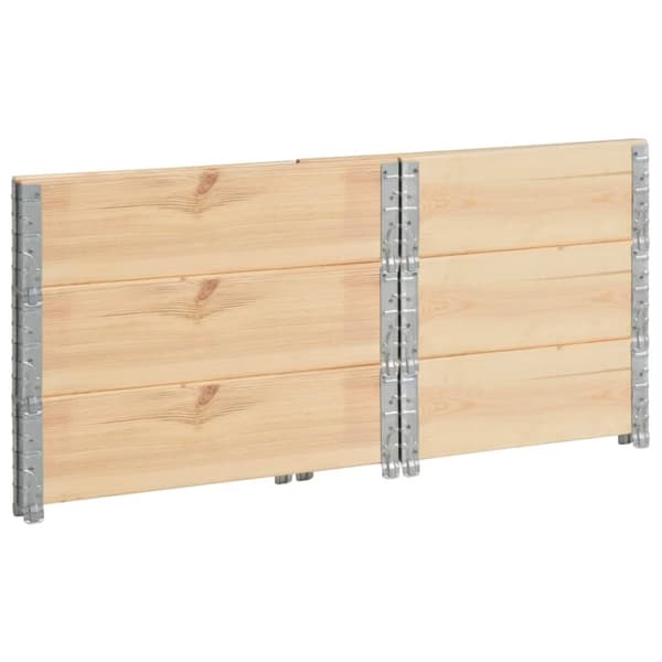 pallerammer 3 stk. 60x80 cm massivt fyrretræ