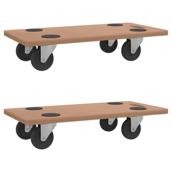 The Living Store Transportplatta 2 st rektangulär konstruerat trä -  Pall- & lastningsplattformar