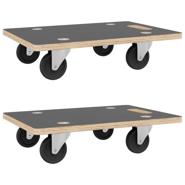 Paller & læsseplatforme - Living dollyvogne 2 stk. 60x40x11,5 cm rektangulær