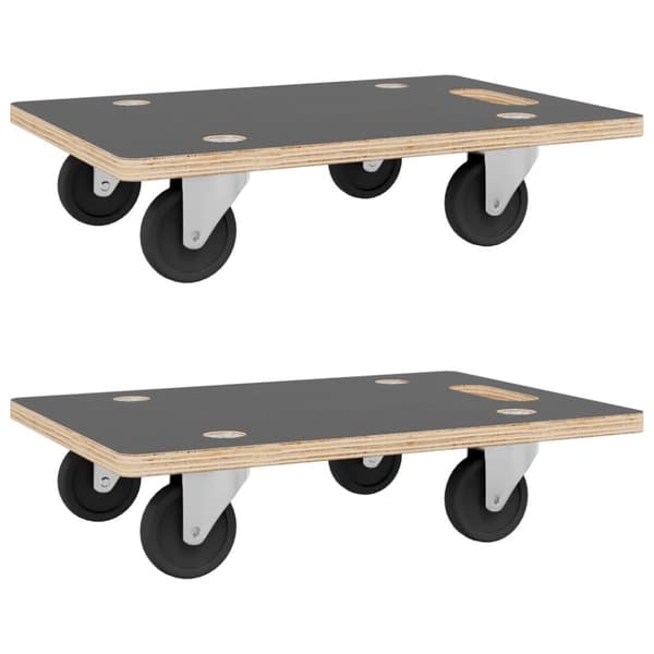 Paller & læsseplatforme - Living dollyvogne 2 stk. 80x55x11,5 cm rektangulær
