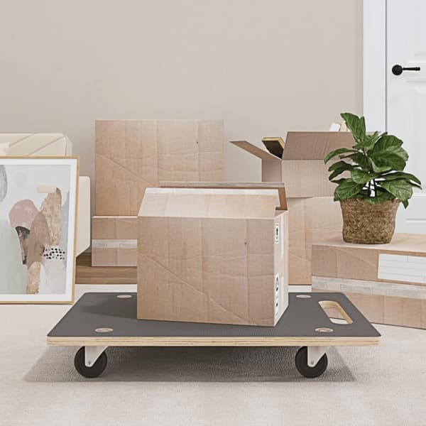 Paller & læsseplatforme - Living dollyvogne 2 stk. 80x55x11,5 cm rektangulær