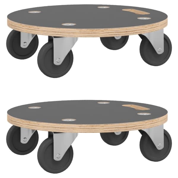 Transportplatta 2 st rund Ø38x11,5 cm - Tralla - Trallor - Home & Living
