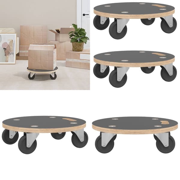 Transportplatta 2 st rund Ø38x11,5 cm - Tralla - Trallor - Home & Living