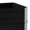 Miniatyrbilde 6 av 8: vidaXL Pallekarmer 3 stk svart 100x50 cm heltre furu