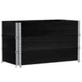 Miniatyrbilde 1 av 8: vidaXL Pallekarmer 3 stk svart 100x50 cm heltre furu