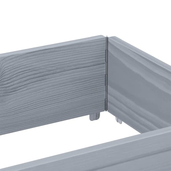 vidaXL Pallekarmer 3 stk grå 150x50 cm heltre furu