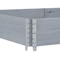 Pikkukuva 4 / 7: vidaXL Kuormalavan reunukset 3 kpl harmaa 150x50 cm täysi mänty