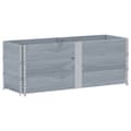 Pikkukuva 1 / 7: vidaXL Kuormalavan reunukset 3 kpl harmaa 150x50 cm täysi mänty