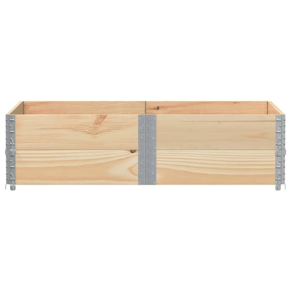 vidaXL Pallkragar 2 st 150x100 cm massivt furu