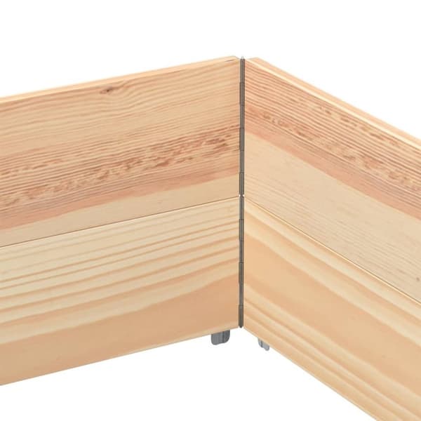 vidaXL Pallkragar 2 st 150x100 cm massivt furu