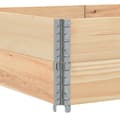 Miniatyrbild 7 av 8: vidaXL Pallkragar 2 st 150x100 cm massivt furu