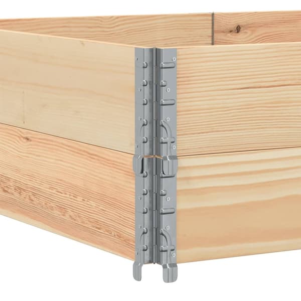 vidaXL Pallkragar 2 st 150x100 cm massivt furu
