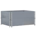 Pikkukuva 6 / 9: vidaXL Kuormalavan reunukset 2 kpl harmaa 80x60 cm täysi mänty