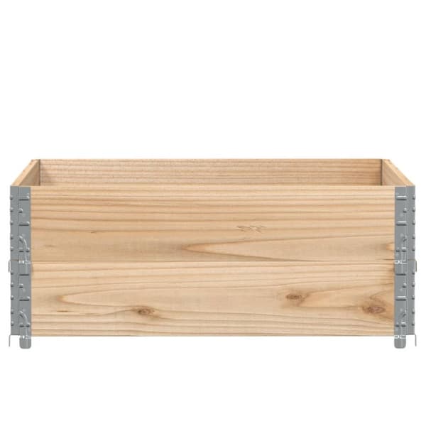 vidaXL Pallekarmer 2 stk 100x100 cm heltre furu