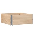 Miniatyrbilde 6 av 9: vidaXL Pallekarmer 2 stk 100x100 cm heltre furu