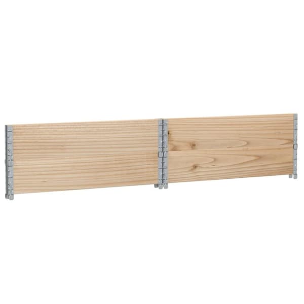 vidaXL Pallekarmer 2 stk 100x100 cm heltre furu