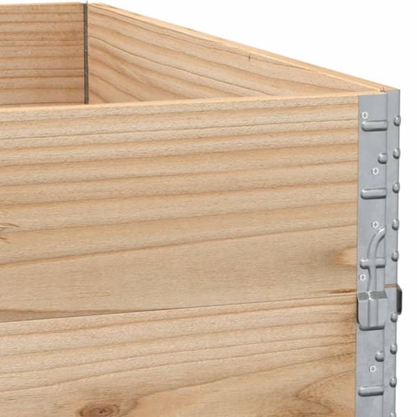 vidaXL Pallekarmer 2 stk 100x100 cm heltre furu