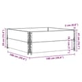 Miniatyrbilde 9 av 9: vidaXL Pallekarmer 2 stk 100x100 cm heltre furu