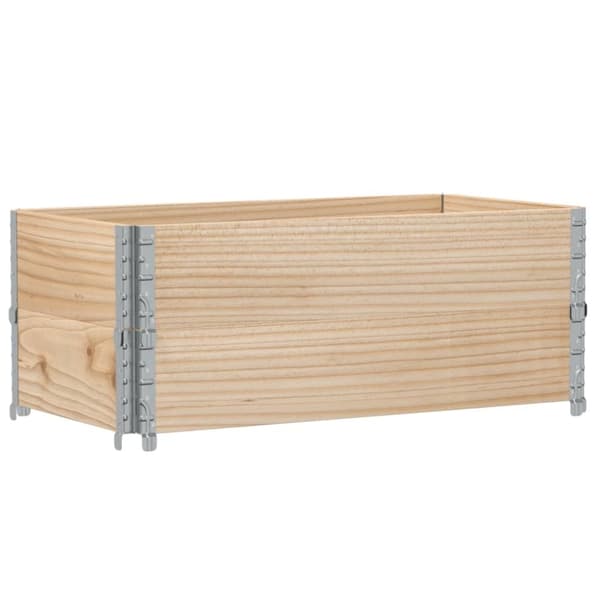 vidaXL Pallekarmer 2 stk 100x50 cm heltre furu