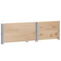 Miniatyrbilde 7 av 9: vidaXL Pallekarmer 2 stk grå 80x60 cm heltre furu