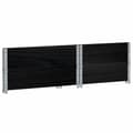 Miniatyrbillede 7 af 9: vidaXL pallerammer 2 stk. 80x60 cm massivt fyrretræ sort