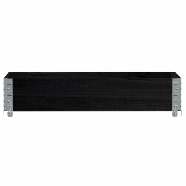 vidaXL Pallekarmer svart 100x50 cm heltre furu