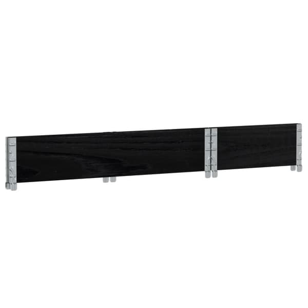 vidaXL Pallekarmer svart 100x50 cm heltre furu