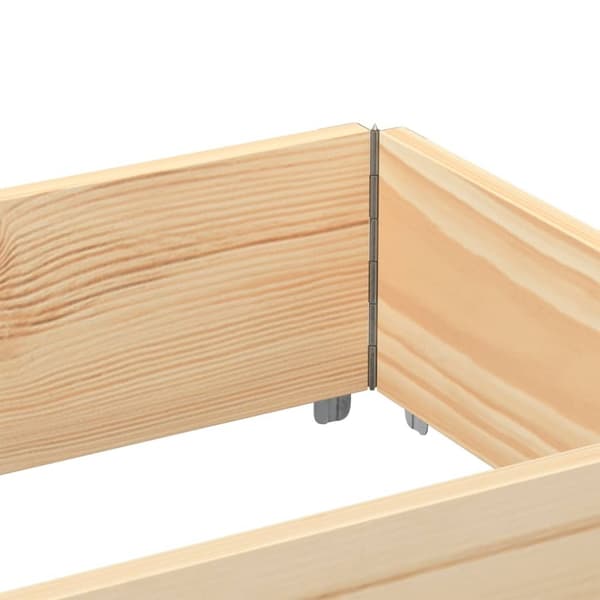 vidaXL palleramme 150x50 cm massivt fyrretræ