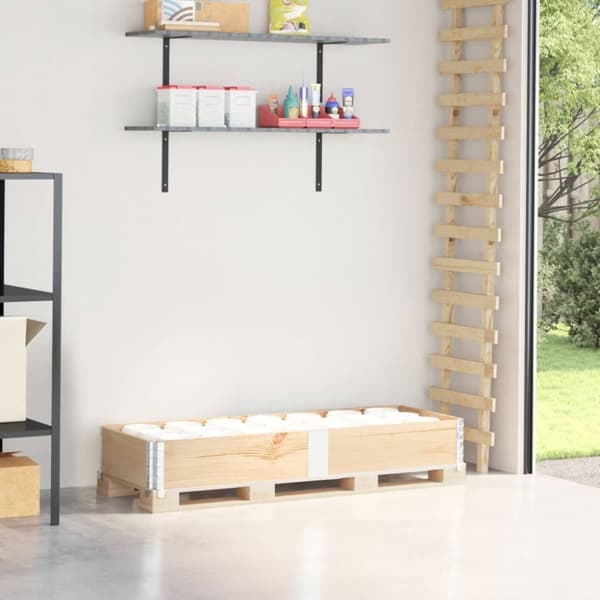 vidaXL palleramme 150x50 cm massivt fyrretræ