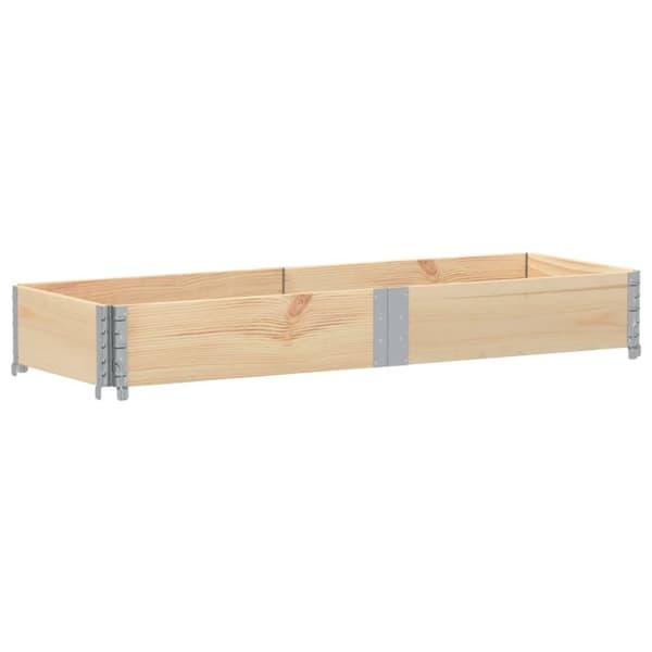 vidaXL palleramme 150x50 cm massivt fyrretræ