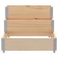 Miniatyrbilde 5 av 9: vidaXL Høyseng 3 trinn 120x80 cm heltre furu